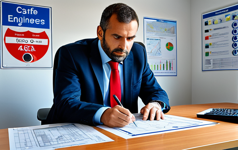 Road Safety Engineer at Work**

"A road safety engineer in France, fully clothed in appropriate business attire, reviewing blueprints at a desk in a modern office. The office has French traffic safety posters on the wall. Focus on the engineer's focused expression. Safe for work, professional, modest attire, perfect anatomy, natural proportions, high quality."

**
